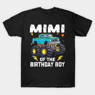 Mimi Of The Birthday Boy Monster Truck Bday Family T-Shirt